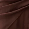 Gia Wrapped Tie Satin Pants – Chocolate