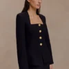 Gina Suiting Mini Skirt – Black