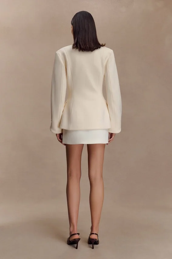 Gina Suiting Mini Skirt – Ivory Gina Suiting Mini Skirt – Ivory