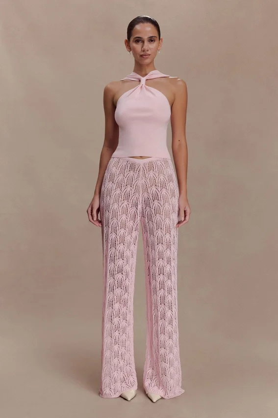 Glinda Crochet Pants – Baby Pink Glinda Crochet Pants – Baby Pink