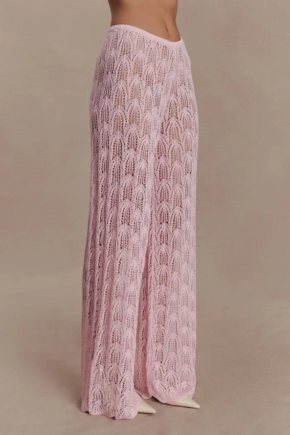 Glinda Crochet Pants – Baby Pink Glinda Crochet Pants – Baby Pink