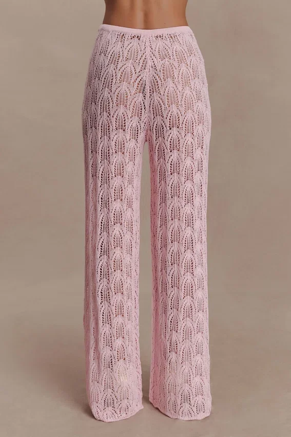 Glinda Crochet Pants – Baby Pink Glinda Crochet Pants – Baby Pink