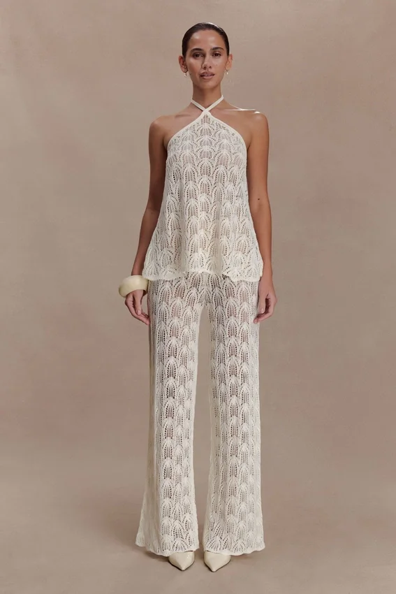 Glinda Crochet Pants – Ivory Glinda Crochet Pants – Ivory