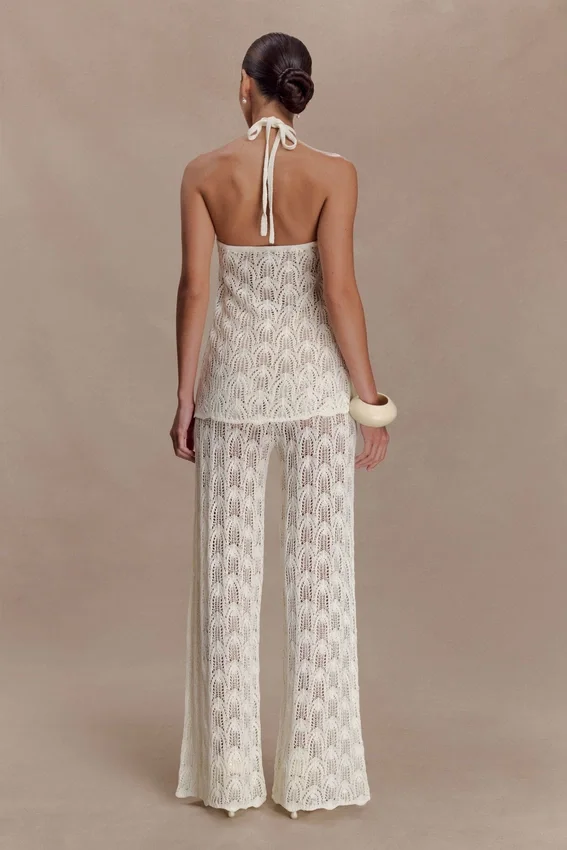 Corey Crochet Halter Neck Top – Ivory Corey Crochet Halter Neck Top – Ivory