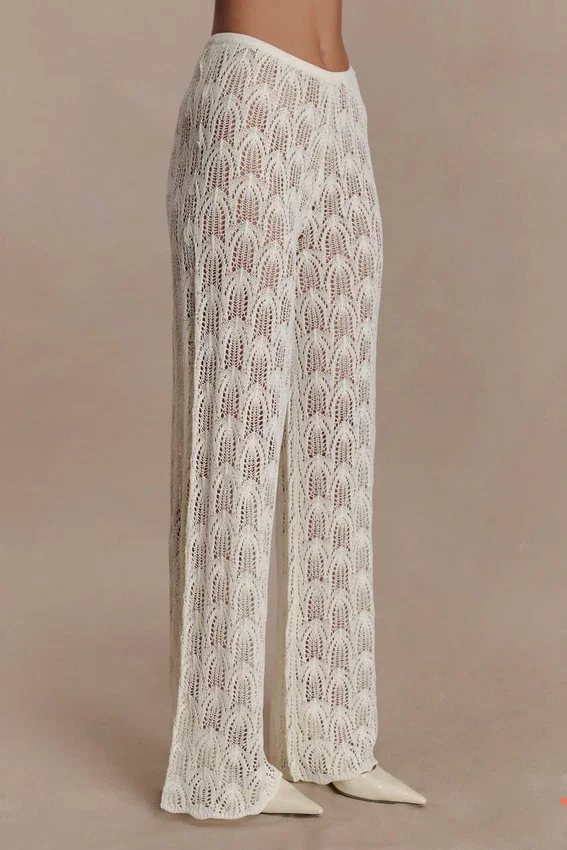 Glinda Crochet Pants – Ivory Glinda Crochet Pants – Ivory