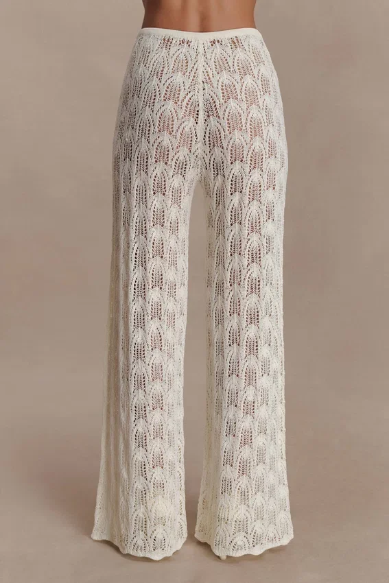 Glinda Crochet Pants – Ivory Glinda Crochet Pants – Ivory