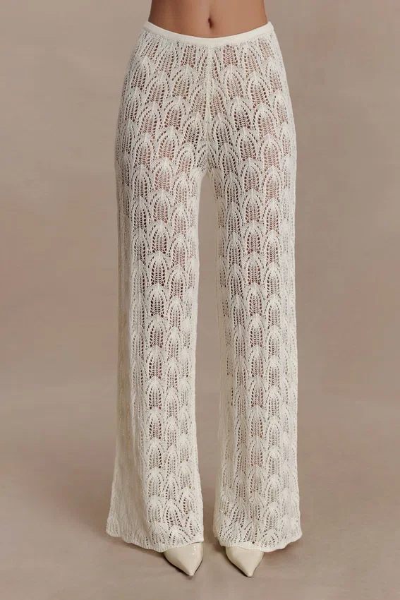 Glinda Crochet Pants – Ivory Glinda Crochet Pants – Ivory