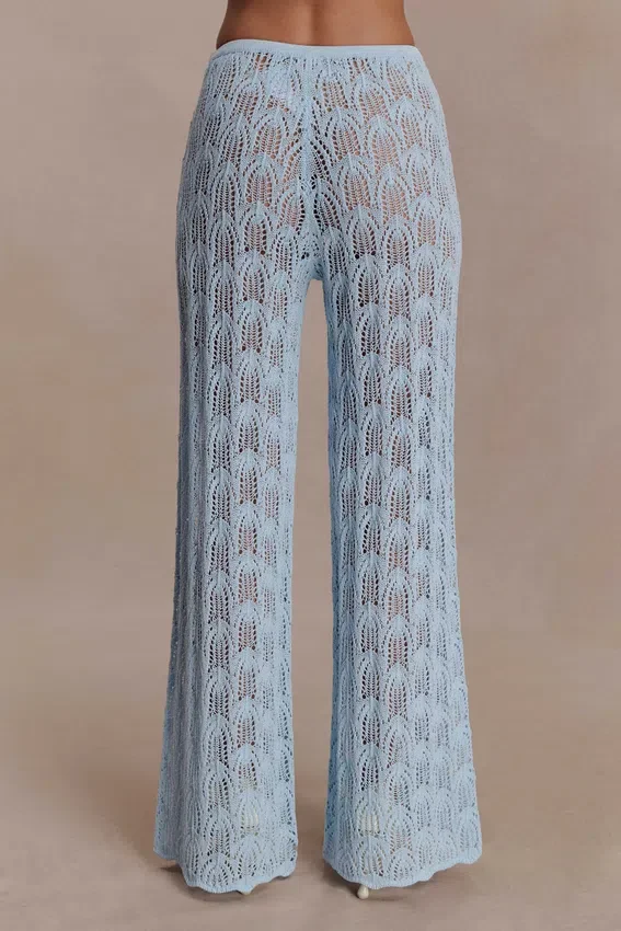 Glinda Crochet Pants – Light Blue Glinda Crochet Pants – Light Blue