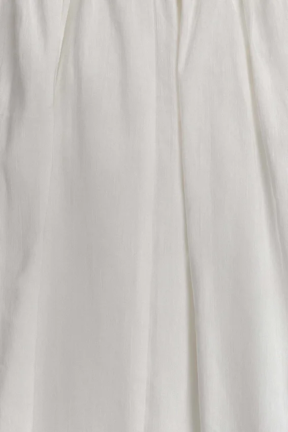 Greta Gathered Maxi Skirt – White Greta Gathered Maxi Skirt – White