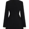 Gretchen Suiting Mini Dress – Black Gretchen Suiting Mini Dress – Black