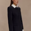 Gretchen Suiting Mini Dress – Black Gretchen Suiting Mini Dress – Black