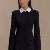 Gretchen Suiting Mini Dress – Black Gretchen Suiting Mini Dress – Black