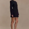 Gretchen Suiting Mini Dress – Black Gretchen Suiting Mini Dress – Black