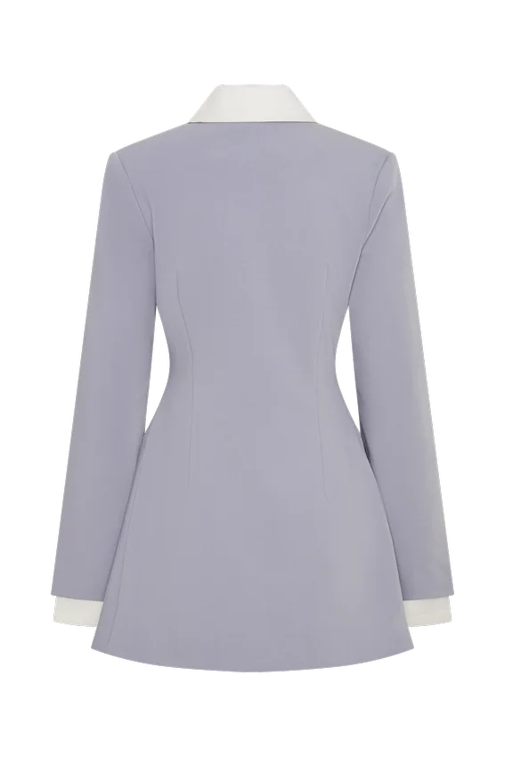 Gretchen Suiting Mini Dress – Grey Gretchen Suiting Mini Dress – Grey