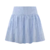 Gretel Hem Mini Skirt – Blue Pinstripe Gretel Hem Mini Skirt – Blue Pinstripe