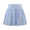 Gretel Hem Mini Skirt – Blue Pinstripe Gretel Hem Mini Skirt – Blue Pinstripe