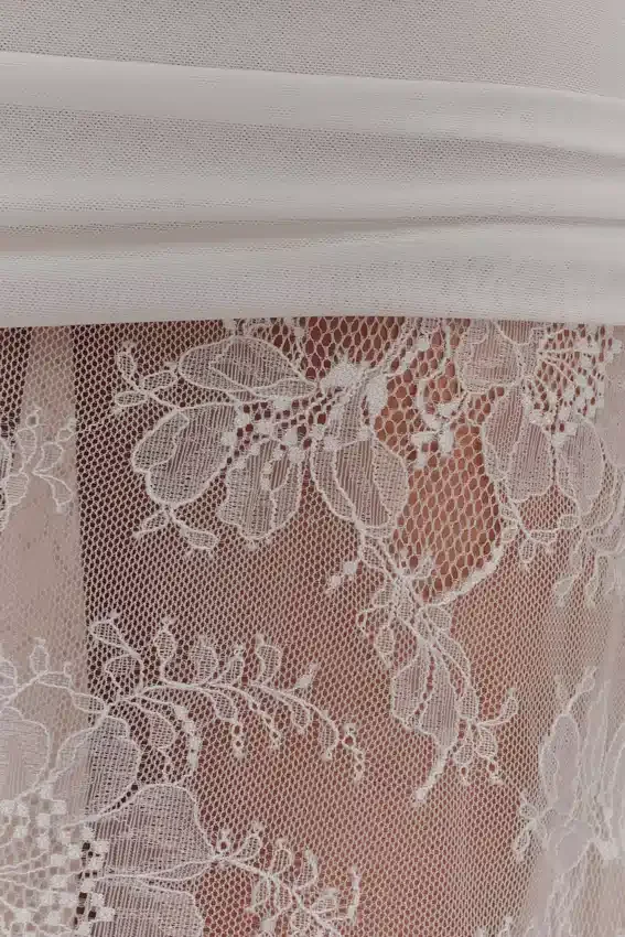 Guinevere Lace And Mesh Maxi Skirt – Ivory Guinevere Lace And Mesh Maxi Skirt – Ivory