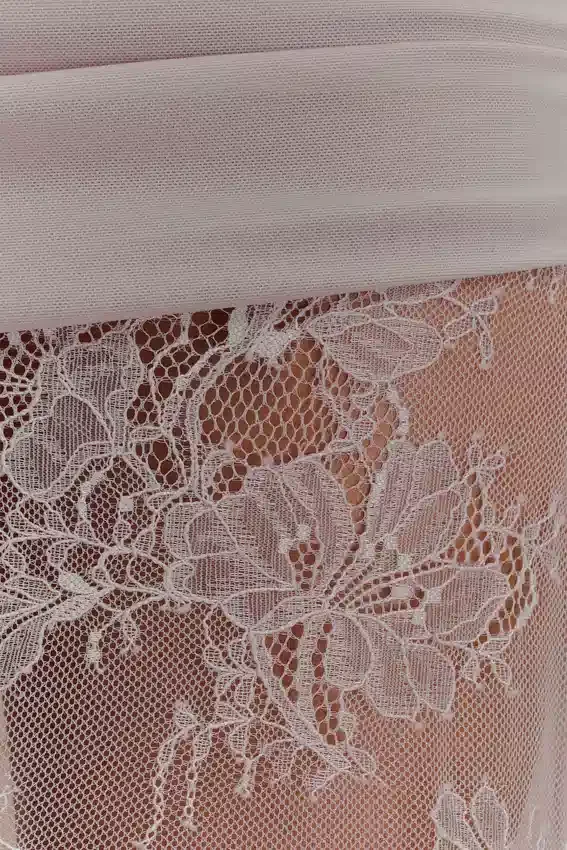 Guinevere Lace And Mesh Maxi Skirt – Lilac Guinevere Lace And Mesh Maxi Skirt – Lilac