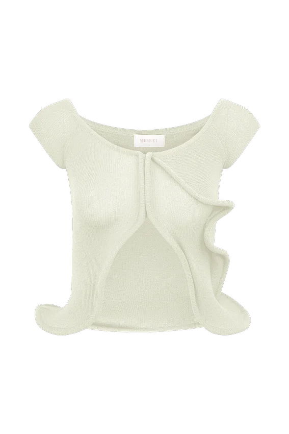 Haisley Off Shoulder Knit Top – Ivory Haisley Off Shoulder Knit Top – Ivory