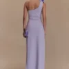 Hallie One Shoulder Bow Maxi Dress – Lilac Hallie One Shoulder Bow Maxi Dress – Lilac