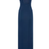 Hanh One Shoulder Mesh Maxi Dress – Ink Blue