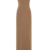 Hanh One Shoulder Mesh Maxi Dress – Tan