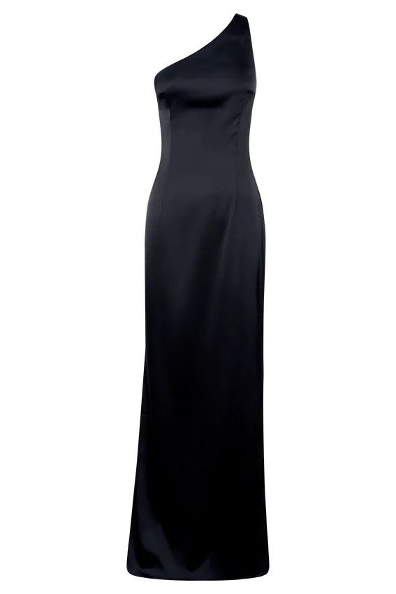 Harper One Shoulder Gown – Black Harper One Shoulder Gown – Black