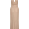 Harriet Halter Neck Diamante Maxi Dress – Sandy Gold
