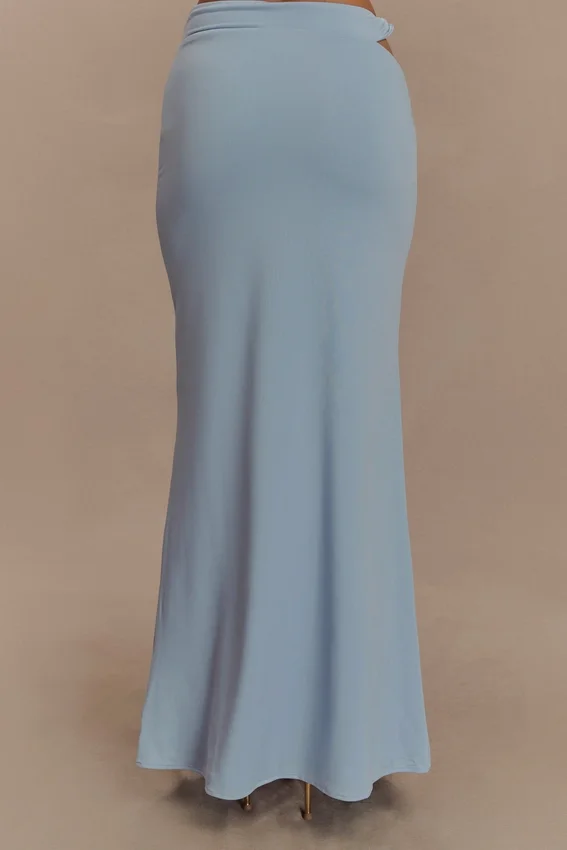 Haven Slinky Twist Midi Skirt – Pale Blue Haven Slinky Twist Midi Skirt – Pale Blue