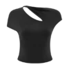 Haven Slinky Twist Top – Black
