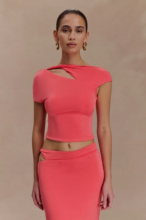 Haven Slinky Twist Top – Coral Haven Slinky Twist Top – Coral