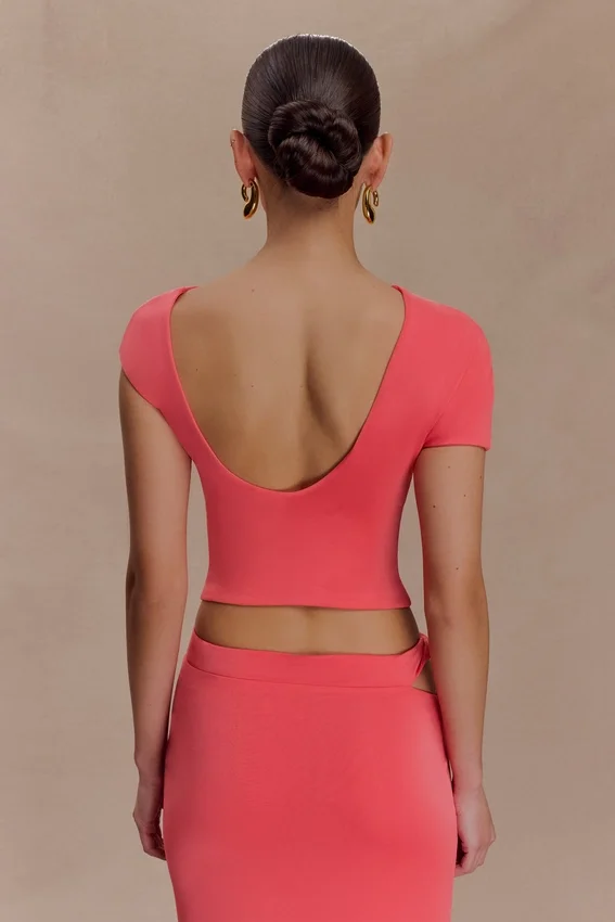Haven Slinky Twist Top – Coral Haven Slinky Twist Top – Coral