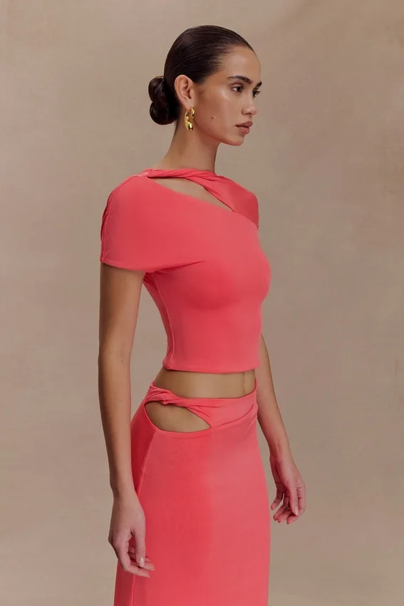 Haven Slinky Twist Top – Coral Haven Slinky Twist Top – Coral