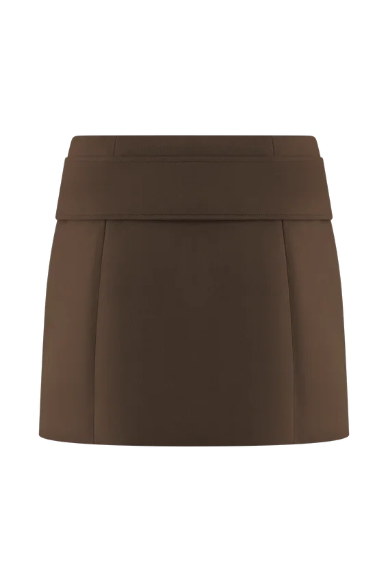 Hayes Faux Suede Belted Mini Skirt – Chocolate Hayes Faux Suede Belted Mini Skirt – Chocolate