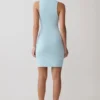 Hector Halter Neck Knit Mini Dress – Blue Hector Halter Neck Knit Mini Dress – Blue