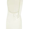 Henley Slinky Drape Mini Dress – Ivory
