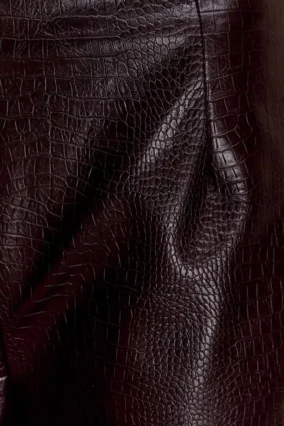 Henry Croc Faux Leather Straight Leg Pants – Dark Chocolate Henry Croc Faux Leather Straight Leg Pants – Dark Chocolate