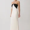 Hien Sequin Halter Maxi Dress – Black/Ivory Hien Sequin Halter Maxi Dress – Black/Ivory