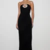 Hilda Embellished Strapless Maxi Dress – Black Hilda Embellished Strapless Maxi Dress – Black