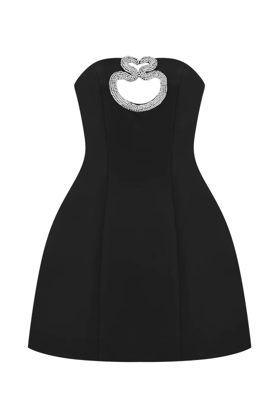 Hilda Embellished Strapless Mini Dress – Black Hilda Embellished Strapless Mini Dress – Black