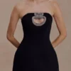 Hilda Embellished Strapless Mini Dress – Black Hilda Embellished Strapless Mini Dress – Black
