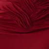 Hoai Gathered Slinky Halter Maxi Dress – Deep Red