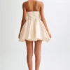 Hollie Structured Corset Mini Dress – Gold