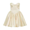 Hollie Structured Corset Mini Dress – Gold