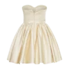 Hollie Structured Corset Mini Dress – Gold