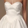 Hollie Structured Corset Mini Dress – White