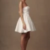 Hollie Structured Corset Mini Dress – White