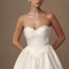 Hollie Structured Corset Mini Dress – White