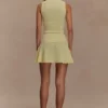 Indy Pointelle Knit Mini Skirt – Lemon