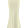 Irene Gathered Knit Maxi Skirt – Ivory